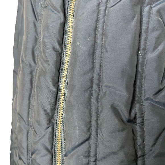 MICHAEL Michael Kors Multi Pocket Reversible Puffer Jacket Blue Grey Size S - Picture 12 of 17